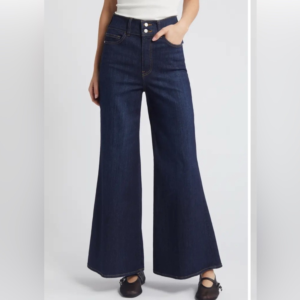Women's Dark Blue Flared Jeans